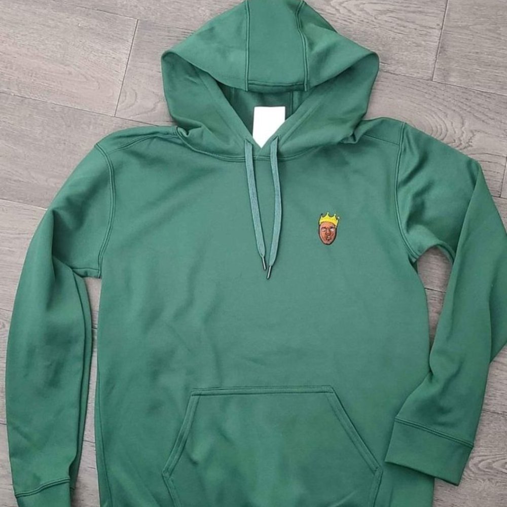Brand NEW. Notorious B.I.G. hoodie with embroided patch